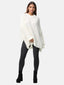 Elara Damen Strickpullover Runderkragen
