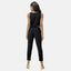 Elara Damen Jumpsuit mit Gürtel