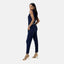 Elara Damen Jumpsuit mit Gürtel