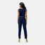 Elara Damen Jumpsuit mit Gürtel