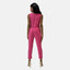 Elara Damen Jumpsuit mit Gürtel