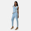 Elara Damen Jumpsuit mit Gürtel