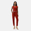 Elara Damen Jumpsuit mit Gürtel
