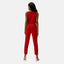 Elara Damen Jumpsuit mit Gürtel