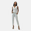 Elara Damen Jumpsuit mit Gürtel
