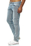 Elara Herren Jeans Slim Fit Hose Denim Stretch