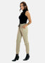 Elara women's cargo faux leather pants
