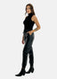 Elara women's cargo faux leather pants