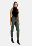 Elara women's cargo faux leather pants