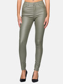 Faux leather trousers