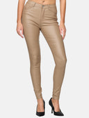 Faux leather trousers