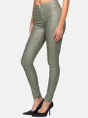 Faux leather trousers
