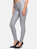 Faux leather trousers
