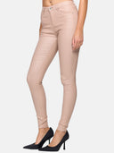 Faux leather trousers