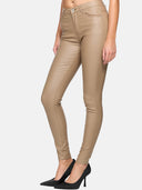 Faux leather trousers
