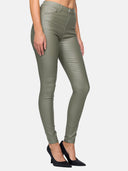 Faux leather trousers