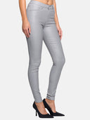 Faux leather trousers