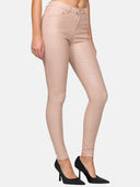 Faux leather trousers