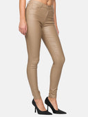 Faux leather trousers