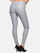 Faux leather trousers