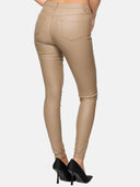 Faux leather trousers