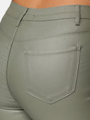 Faux leather trousers