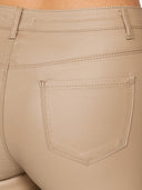 Faux leather trousers