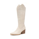 Damen Stiefel Cowboy Stiefel