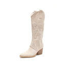 Damen Stiefel Cowboy Stiefel