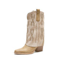 Damen Stiefel Cowboy-Stiefel
