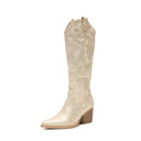 Damen Stiefel Cowboy Stiefel