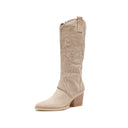 Damen Stiefel Cowboy Stiefel
