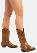 Damen Stiefel Cowboy-Stiefel