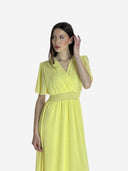 Maxikleid Sommer-Maxikleid mit V-Ausschnitt