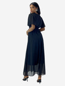 Maxikleid Sommer-Maxikleid mit V-Ausschnitt