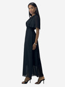 Maxikleid Sommer-Maxikleid mit V-Ausschnitt