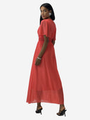 Maxikleid Sommer-Maxikleid mit V-Ausschnitt