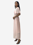 Maxikleid Sommer-Maxikleid mit V-Ausschnitt