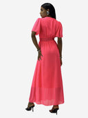 Maxikleid Sommer-Maxikleid mit V-Ausschnitt