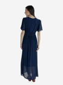 Maxikleid Sommer-Maxikleid mit V-Ausschnitt