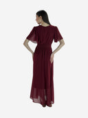 Maxikleid Sommer-Maxikleid mit V-Ausschnitt