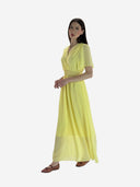 Maxikleid Sommer-Maxikleid mit V-Ausschnitt