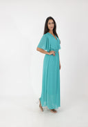 Maxikleid Sommer-Maxikleid mit V-Ausschnitt