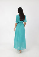 Maxikleid Sommer-Maxikleid mit V-Ausschnitt