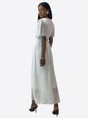 Maxikleid Sommer-Maxikleid mit V-Ausschnitt