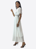 Maxikleid Sommer-Maxikleid mit V-Ausschnitt
