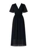 Maxikleid Sommer-Maxikleid mit V-Ausschnitt