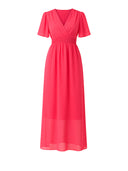 Maxikleid Sommer-Maxikleid mit V-Ausschnitt