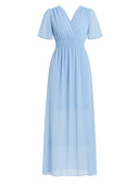 Maxikleid Sommer-Maxikleid mit V-Ausschnitt