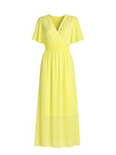 Maxikleid Sommer-Maxikleid mit V-Ausschnitt